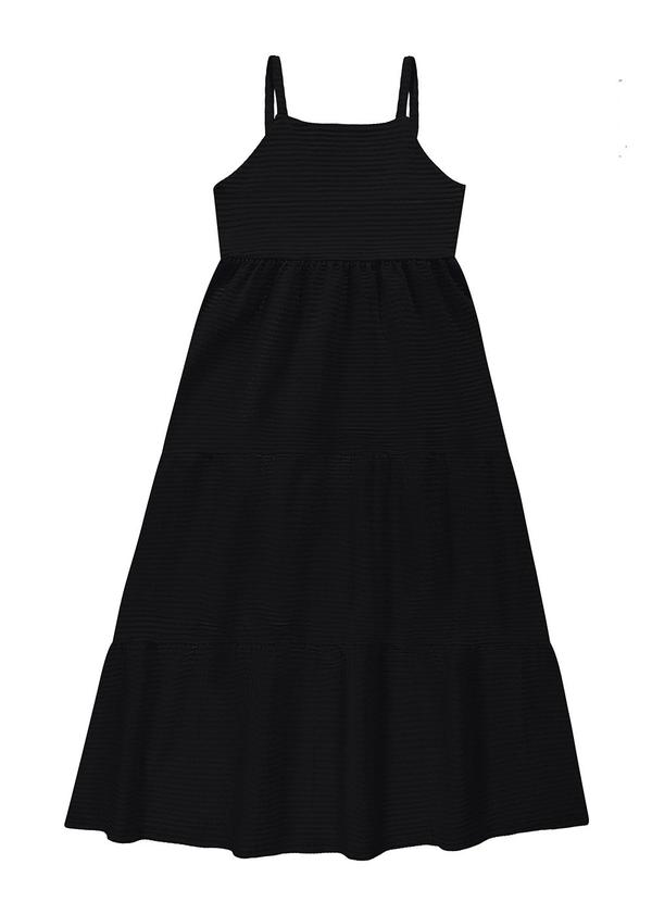 Enfim - Vestido Preto Midi Marias