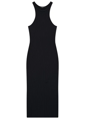 Enfim - Vestido Preto Midi Tricot - ENFIM