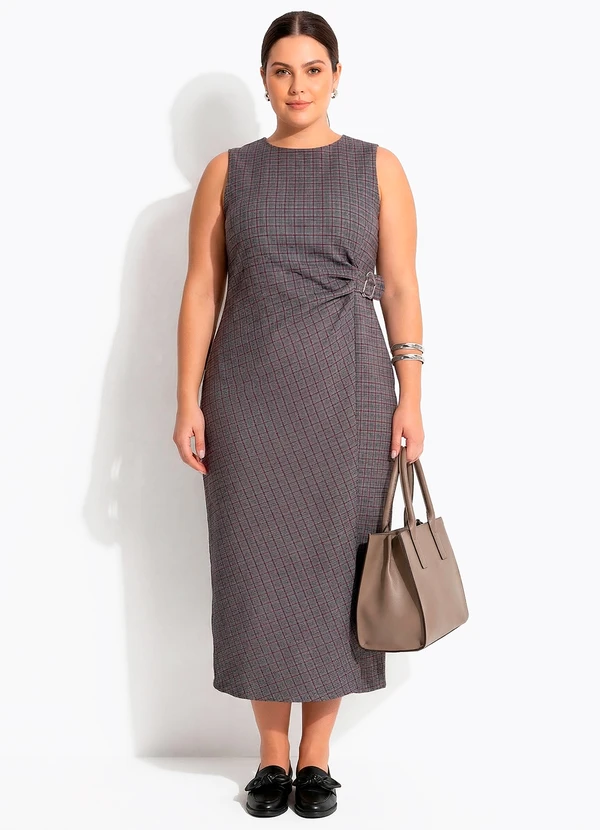 Quintess - Vestido Príncipe de Gales em Bengaline 2