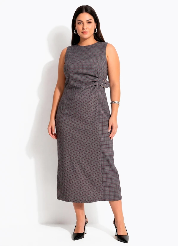 Quintess - Vestido Príncipe de Gales em Bengaline 21