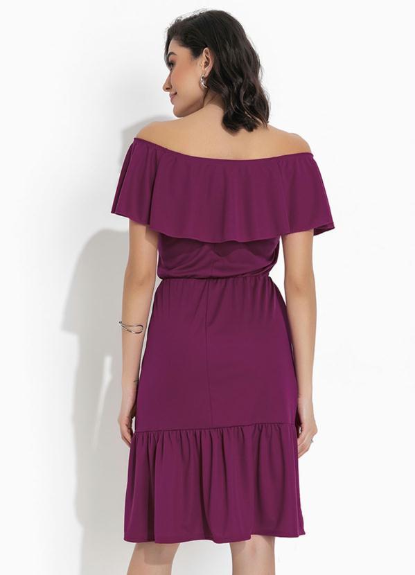 Outlet - Vestido Púrpura com Babados 2