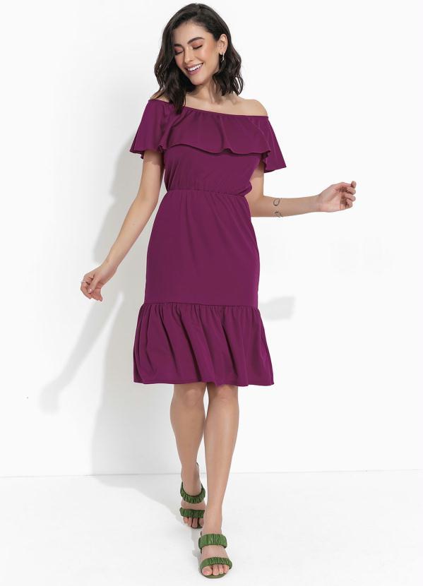 Outlet - Vestido Púrpura com Babados 4