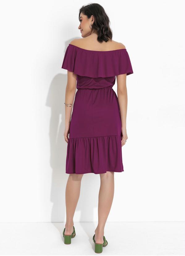 Outlet - Vestido Púrpura com Babados 5