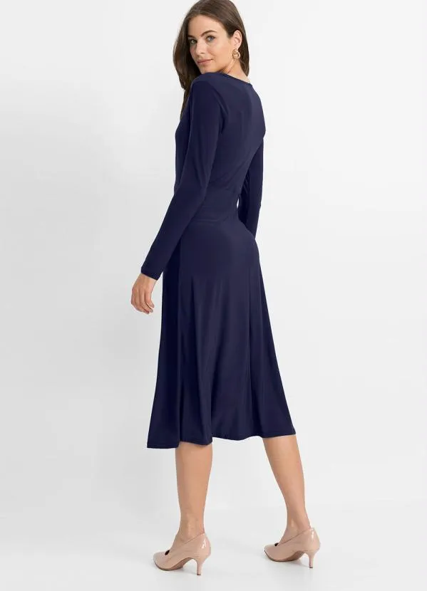 bonprix - Vestido Recorte Vazado Azul 2