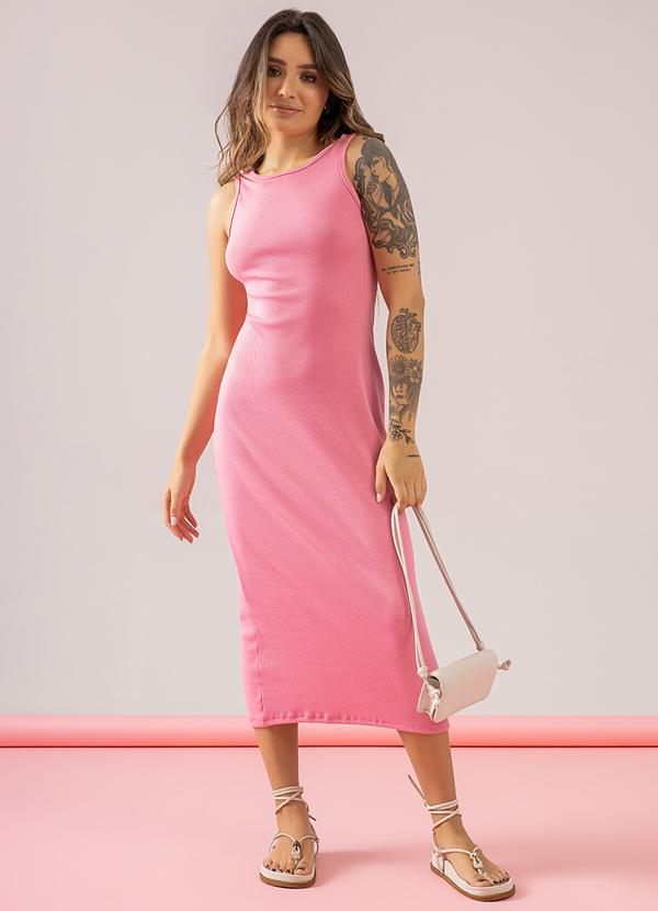 Just Basic - Vestido Regata em Ribaninha Azul