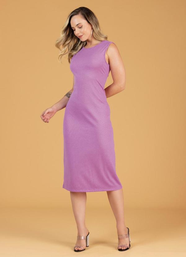Soft Bonni - Vestido Regata Midi Adulto Feminino Rosa