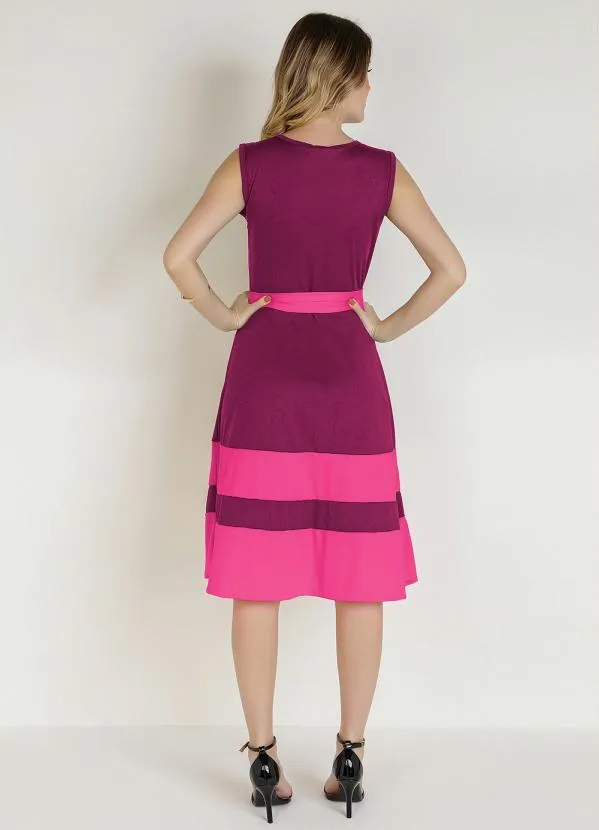 Rosalie - Vestido Rosa com Faixa 4