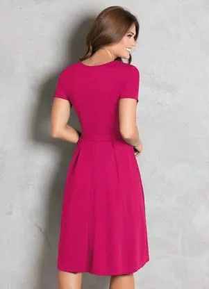 Rosalie - Vestido Rosa com Pérolas - ROSALIE
