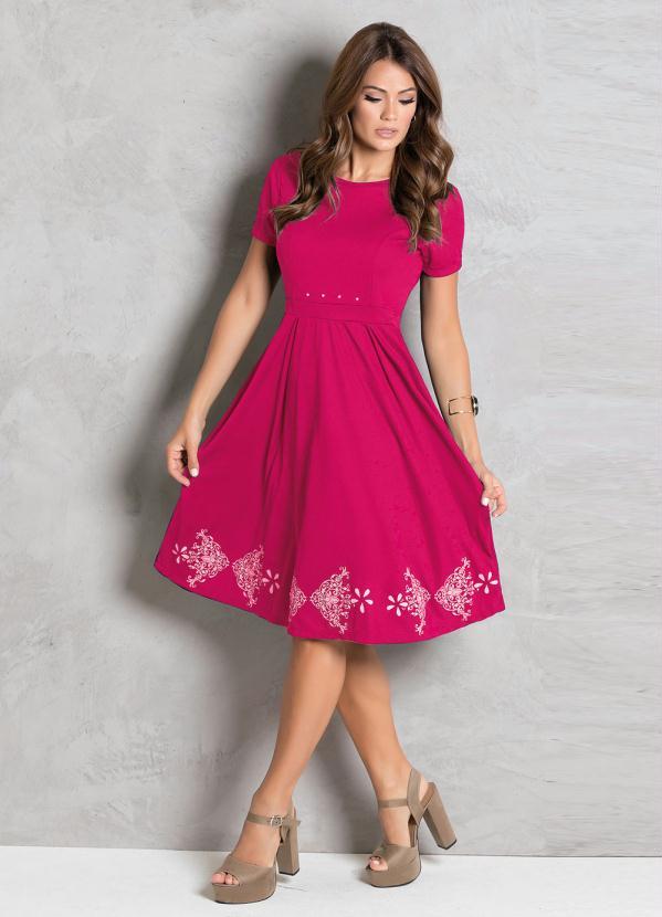 Rosalie - Vestido Rosa com Pérolas 3