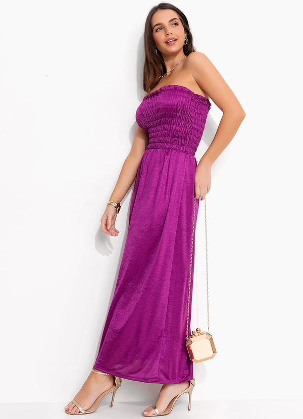 Quintess - Vestido Rosa em Malha Illusione 3