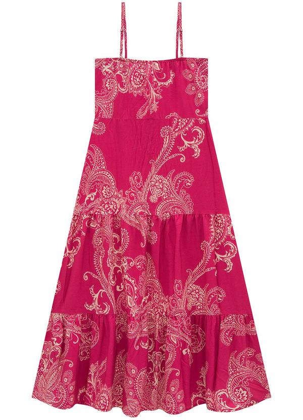 Enfim - Vestido Rosa  Paisley Midi Marias 2