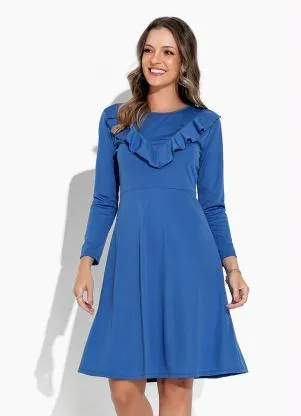 Molde Vestido Vestido Com Babado Peplum Na Cintura Vestido Jeans