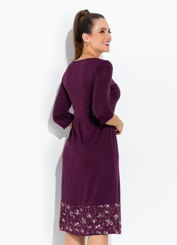 Rosalie - Vestido Roxo com Gola 2