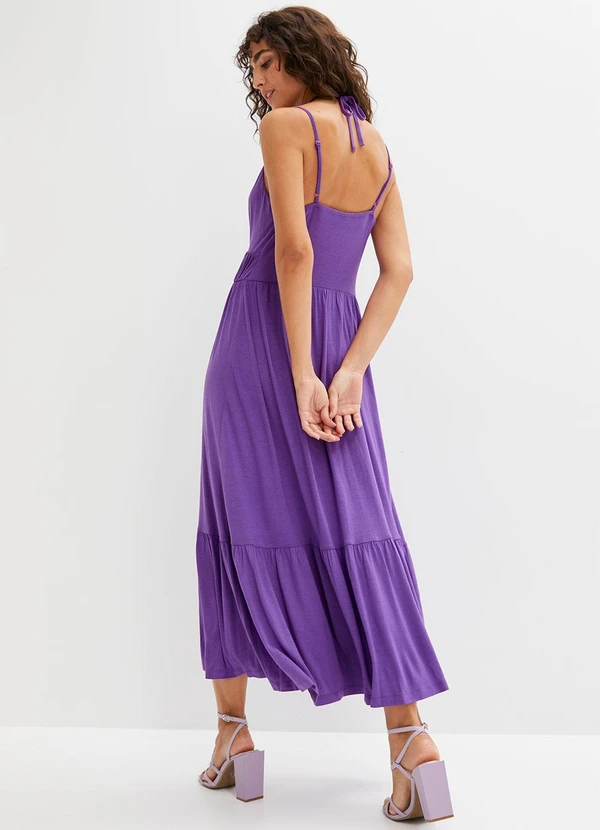 bonprix - Vestido Roxo em Malha de Viscose 2