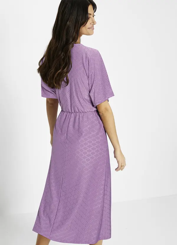 bonprix - Vestido Roxo em Malha Laise 2