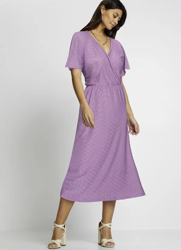 bonprix - Vestido Roxo em Malha Laise 3