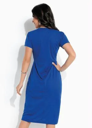 Rosalie - Vestido Royal Decote Midi - ROSALIE