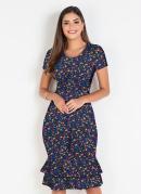 Vestido Saleti Floral Azul 