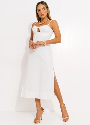 Colcci Jeans - Vestido Sarja Cj Off White - COLCCI JEANS