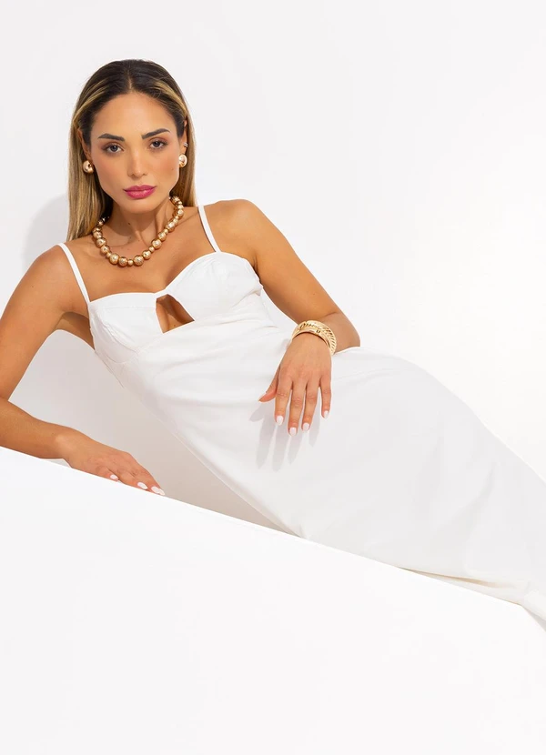 Colcci Jeans - Vestido Sarja Cj Off White 9