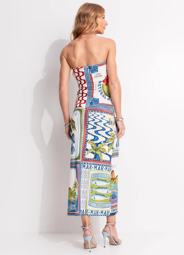 Farm - Vestido sem Alça Selo Praiano Off White 2