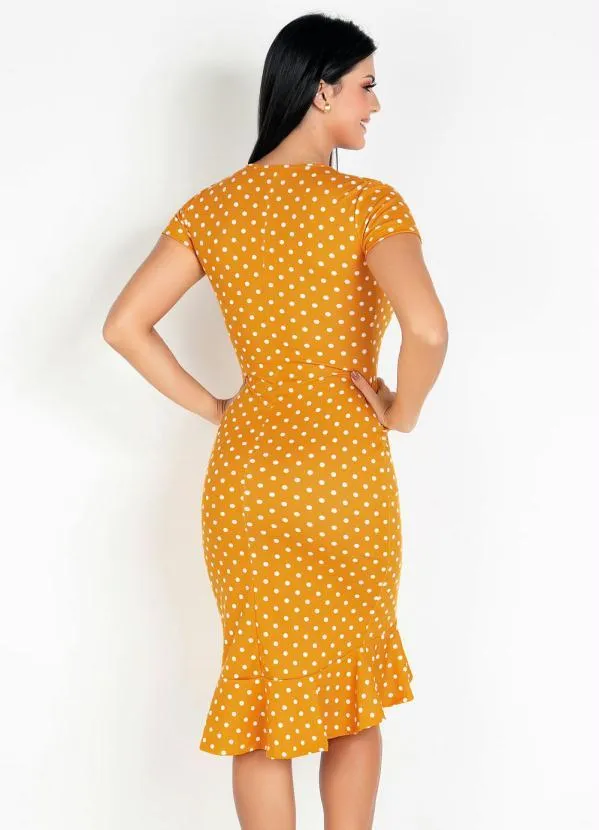 Vestido Sereia Poá Mullet Rosalie