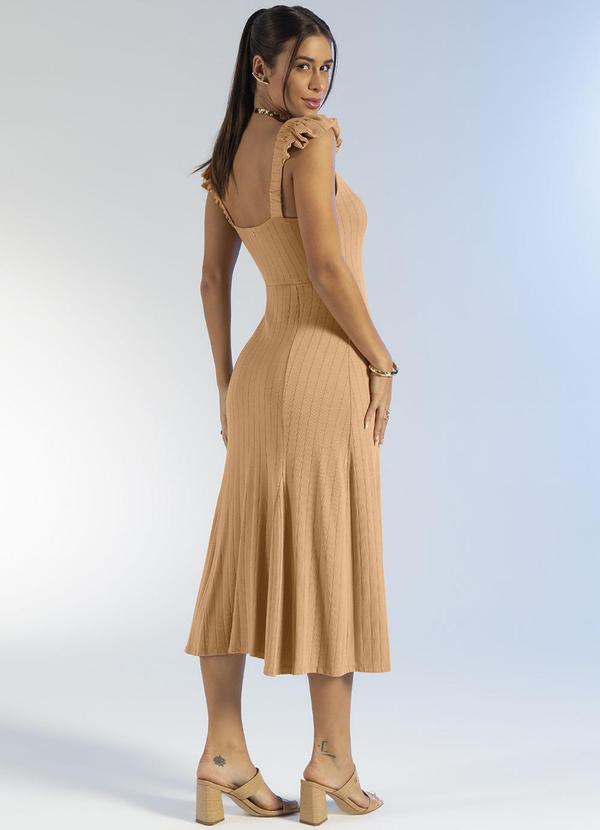 Gris - Vestido Solto de Alças em Tecido Cinza 2