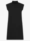 Rovitex - Vestido Super Midi com Gola Alta Preto - variação: Preto