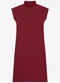 Rovitex - Vestido Super Midi com Gola Alta Preto - variação: Vermelho