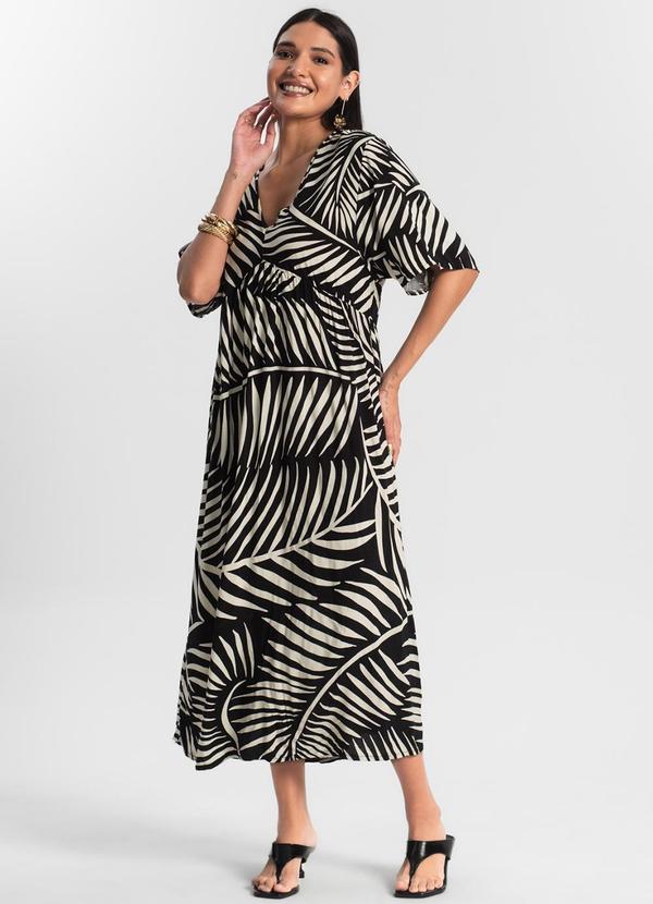 Rovitex - Vestido Super Midi Feminino Preto