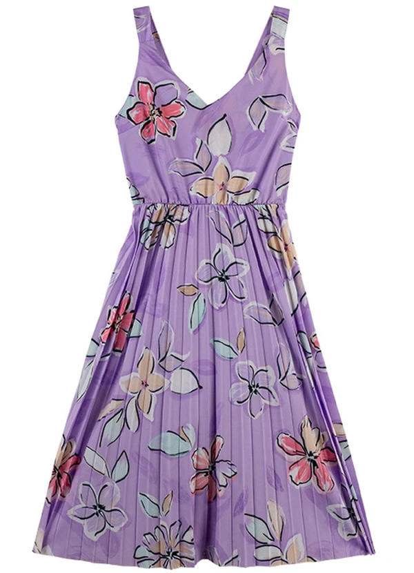 Outlet - Vestido Sweet Colors Adulto Feminino Roxo