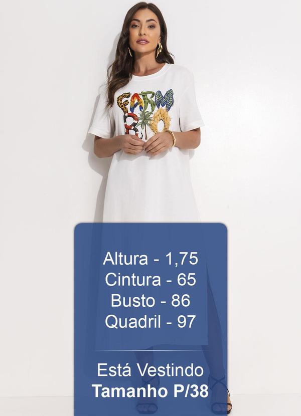 Farm - Vestido T-Shirt Cropped Farm Rio Off White 5