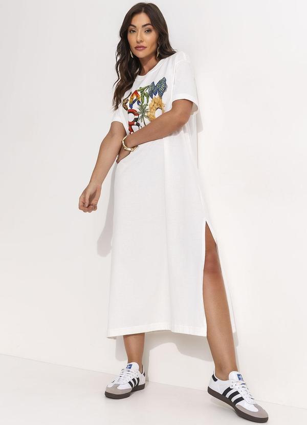 Farm - Vestido T-Shirt Cropped Farm Rio Off White 7