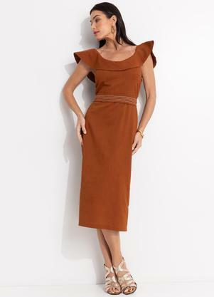 Vestido (Terracota) em Linho
