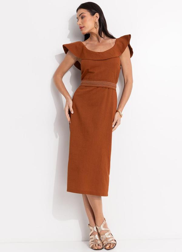 Vestido (Terracota) em Linho