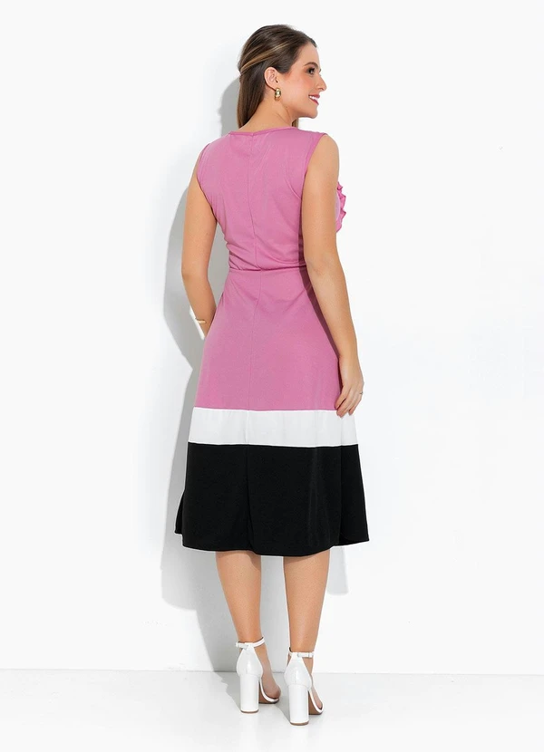 Rosalie - Vestido Tricolor com Babado 4