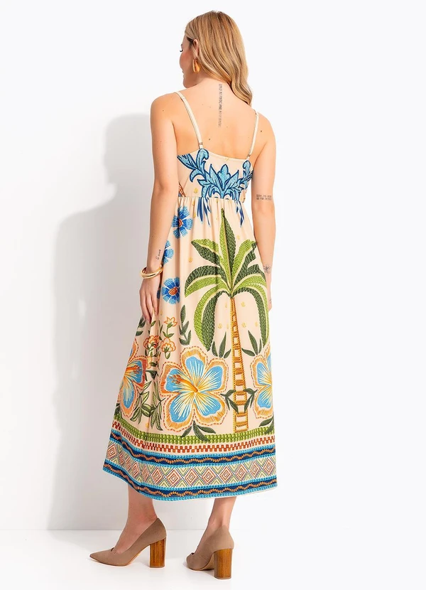 Quintess - Vestido Tropical Bordado em Malha Fria 6