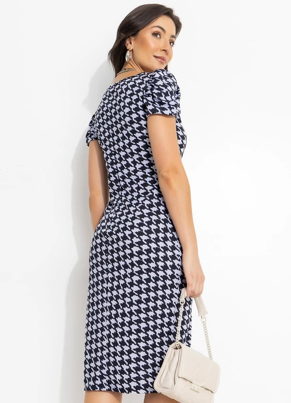 Moda Pop - Vestido Tubinho Pied Poule 2