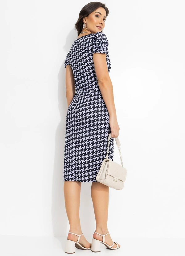 Moda Pop - Vestido Tubinho Pied Poule 4