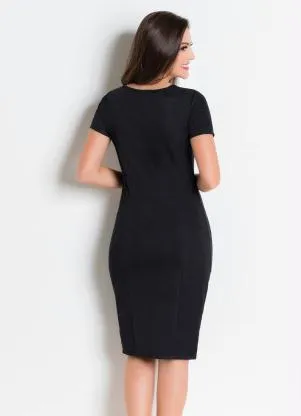 Rosalie - Vestido Tubinho Preto - ROSALIE