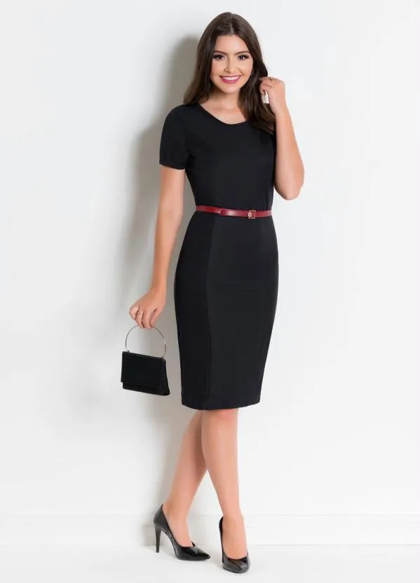 Rosalie - Vestido Tubinho Preto 4