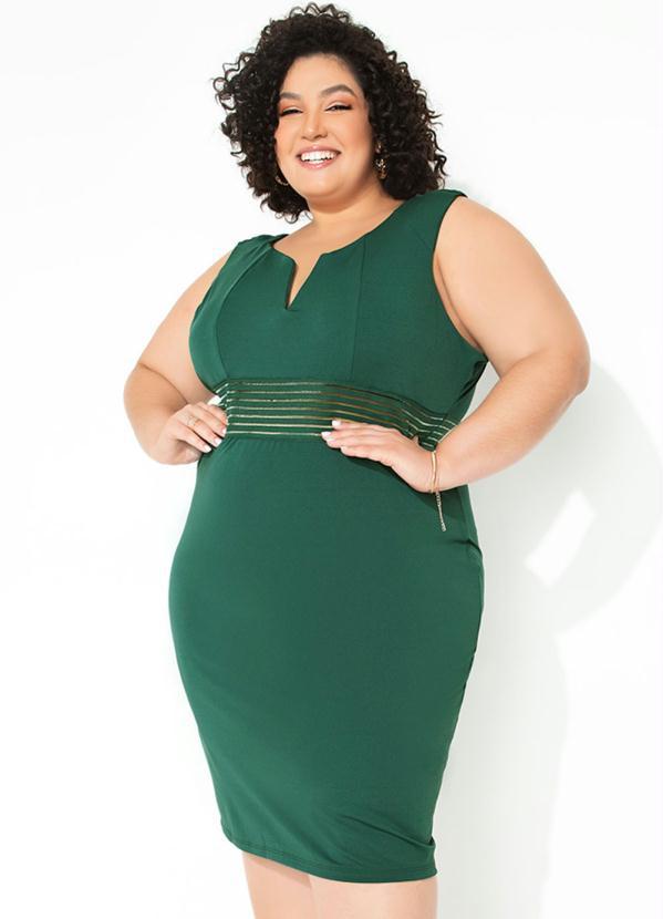 bonprix - Vestido Tubinho Verde 4