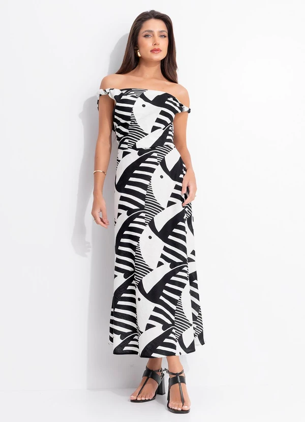 Farm - Vestido Tuca Legal Preto