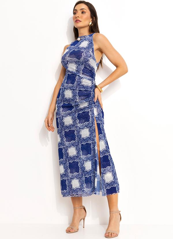 Farm - Vestido  Tule  Azul 4