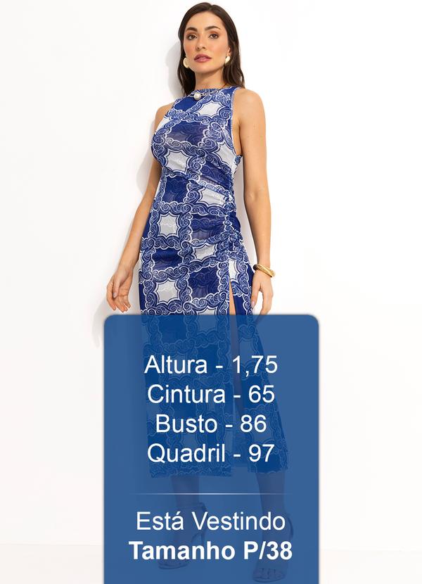 Farm - Vestido  Tule  Azul 5