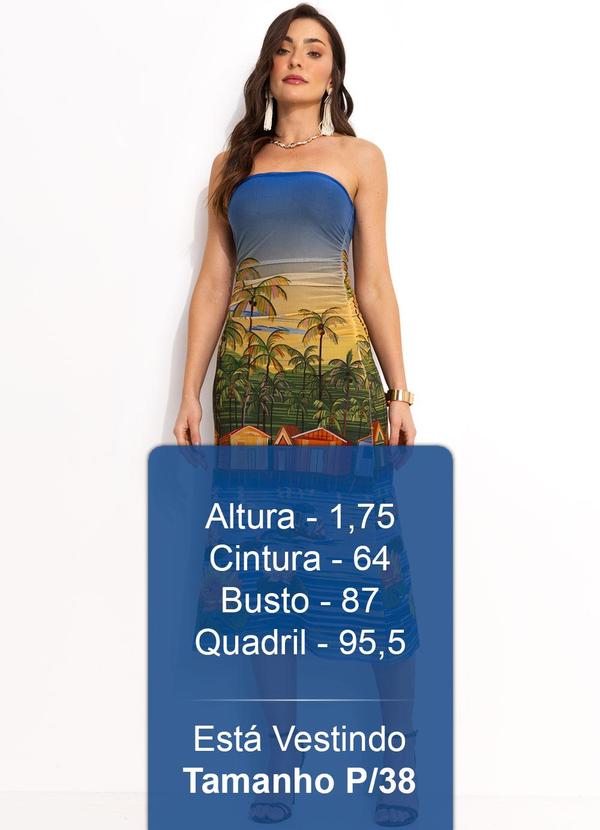 Farm - Vestido Tule Azul 5