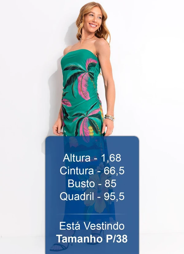 Farm - Vestido Tule Oasis Verde 5