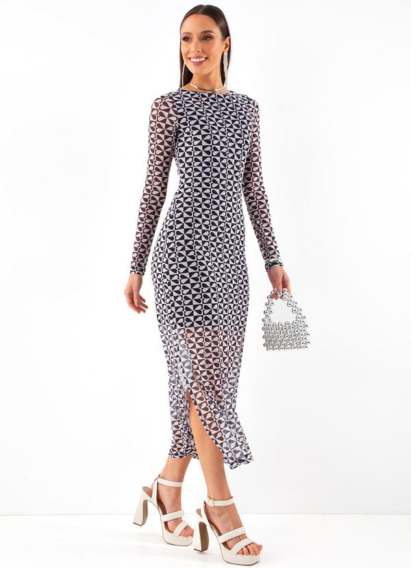 Colcci - Vestido Tule Preto 3