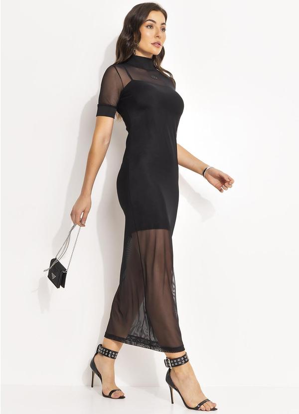 Colcci - Vestido Tule Preto 7