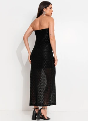 Colcci - Vestido Tule Preto - COLCCI
